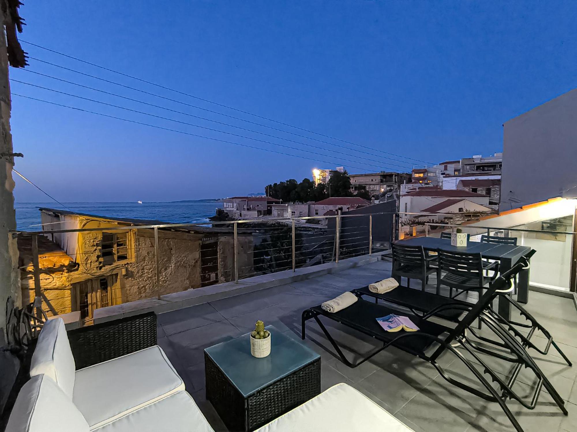 Charming Old Tannery House With Spacious Veranda And Stunning Sea View! Chania  Екстер'єр фото
