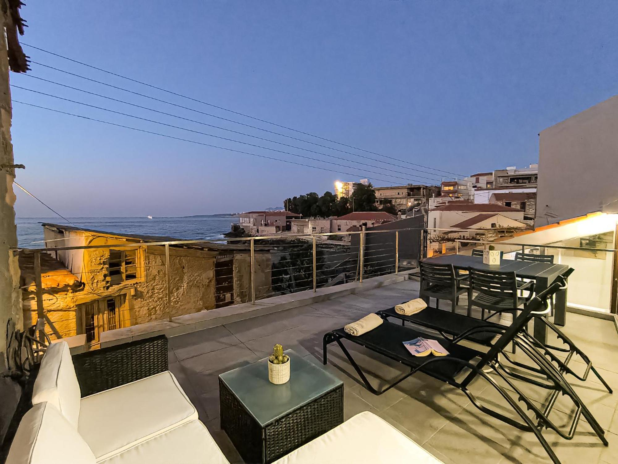 Charming Old Tannery House With Spacious Veranda And Stunning Sea View! Chania  Екстер'єр фото