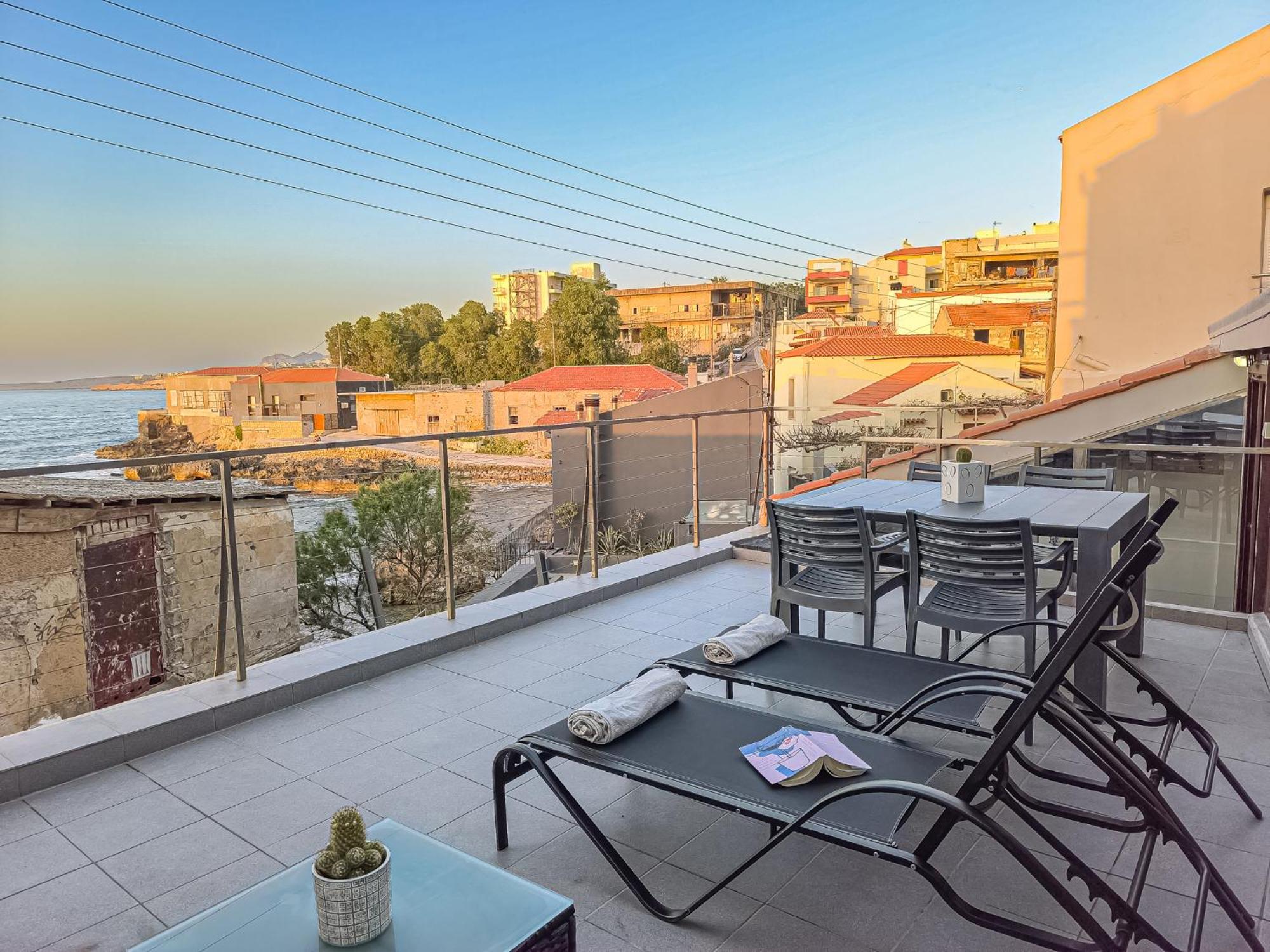 Charming Old Tannery House With Spacious Veranda And Stunning Sea View! Chania  Екстер'єр фото