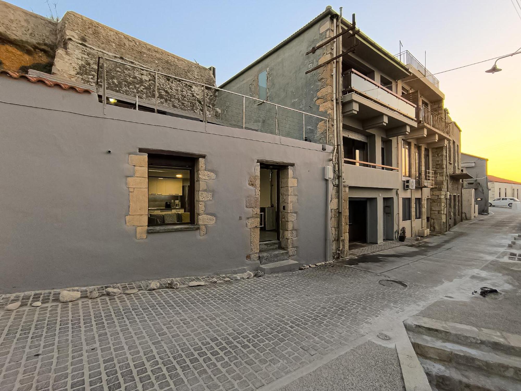 Charming Old Tannery House With Spacious Veranda And Stunning Sea View! Chania  Екстер'єр фото